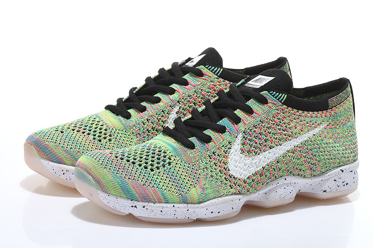 夏季最新款耐克飞线网布训练鞋698616-002彩虹/白 40-45 nike zoom