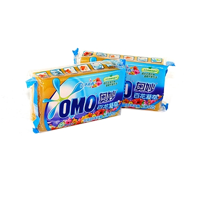 奥妙洁净清香百花凝萃超效洗衣皂206g