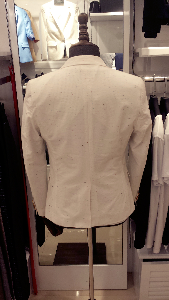 薄款亚麻小西装韩版修身青年便西棉麻料单西服男 - 诺曼克男装旗舰店