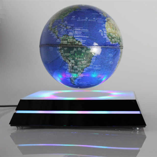 磁悬浮夜明珠;太空亮面地球仪