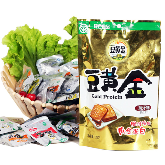 豆黄金豆干(鸡汁味 麻辣味 山椒味 烧烤味)120g×4