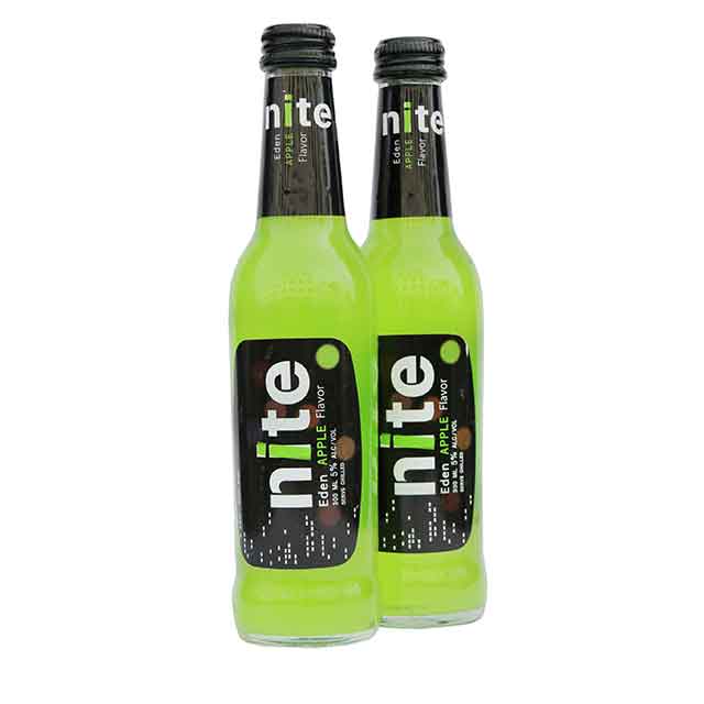 夜猫苹果味加气酒300ml