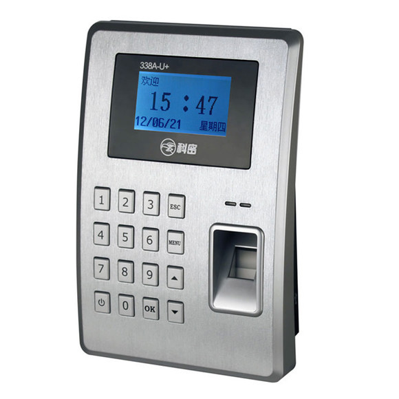 科密338A-U考勤机带软件指纹上班手模签到