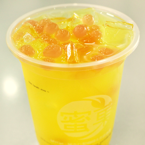 芒果爆爆蛋奶茶【蜜菓】