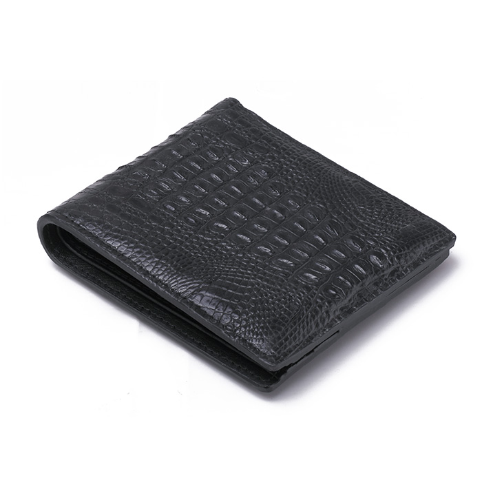 爱马仕hermès 头层皮鳄鱼皮商务休闲男钱夹钱包