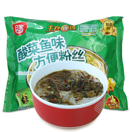 白家陈记 酸菜鱼味方便粉丝110g/袋 方便面