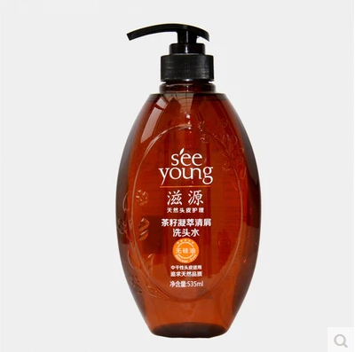 滋源茶籽无硅油洗发水洗头水 控油水润滋养去屑正品535ml265ml