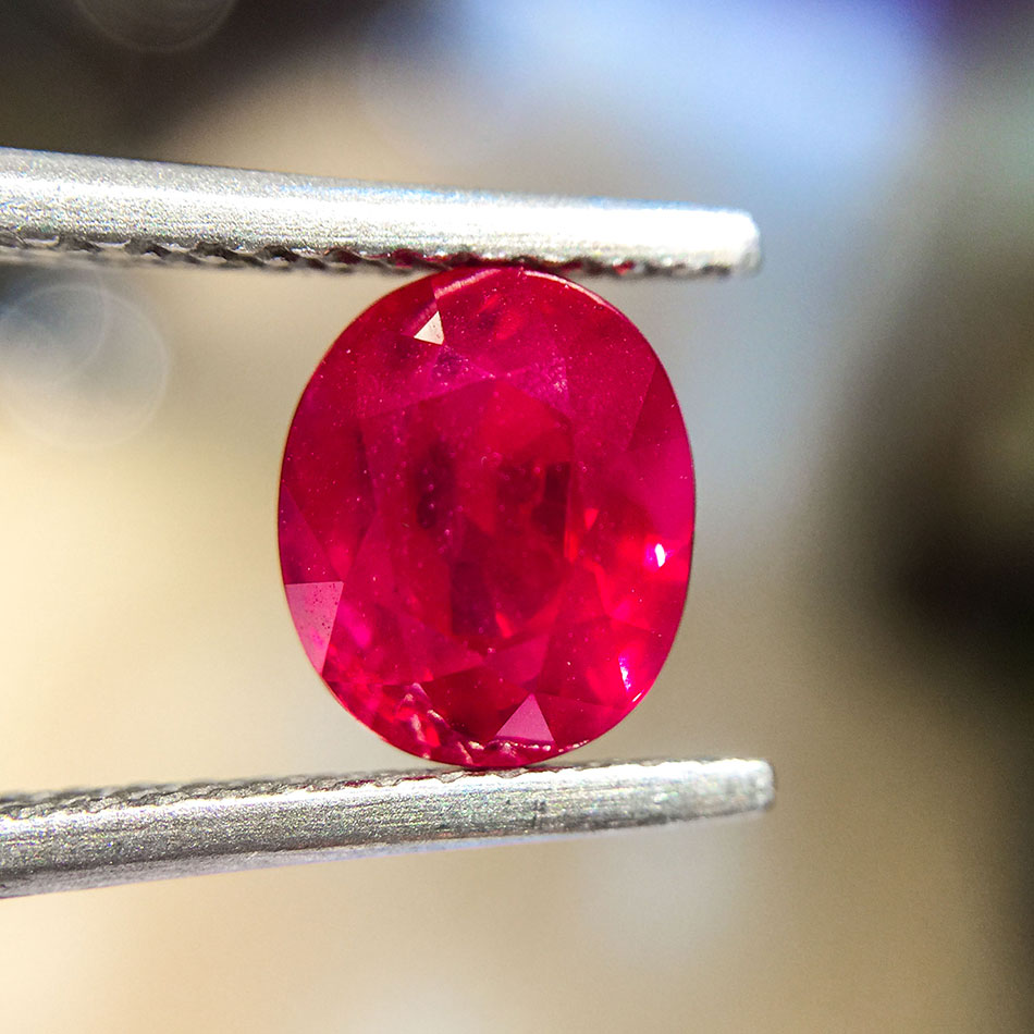 星城珠宝 缅甸红宝石裸石 2.02克拉 30300/1ct grs vivid red