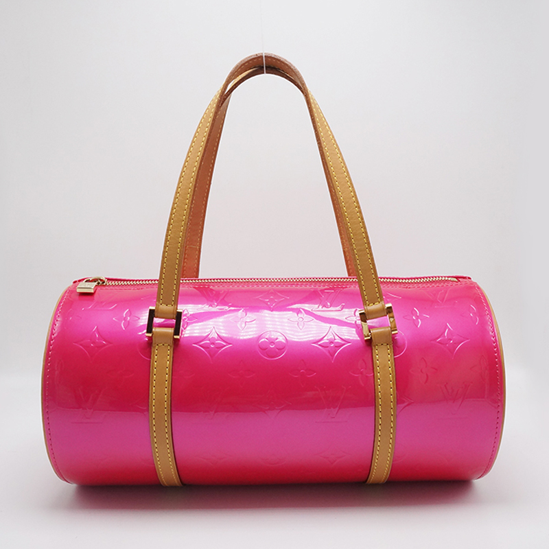 【95新】 lv/路易威登 monogram vernis枚红色漆皮水桶包 【价格私聊