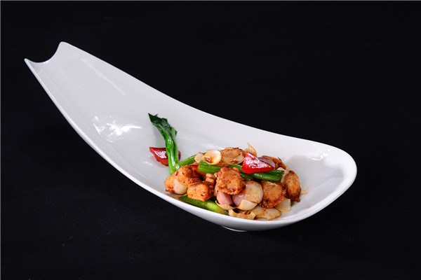 菜远百合爆鸡筋