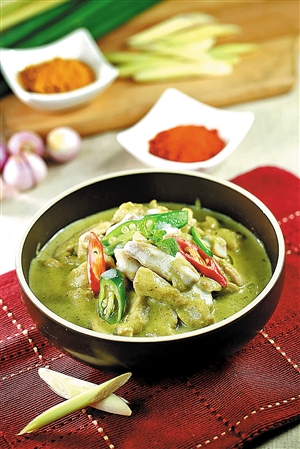 泰式青咖喱鸡肉——甲米府