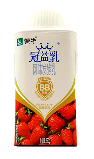 蒙牛冠益乳草莓味250g