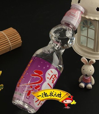 香港进口 edo 弹珠波子汽水 黑加伦味饮料250ml