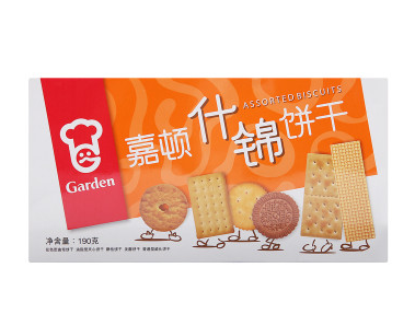 嘉顿什锦饼干190g/包