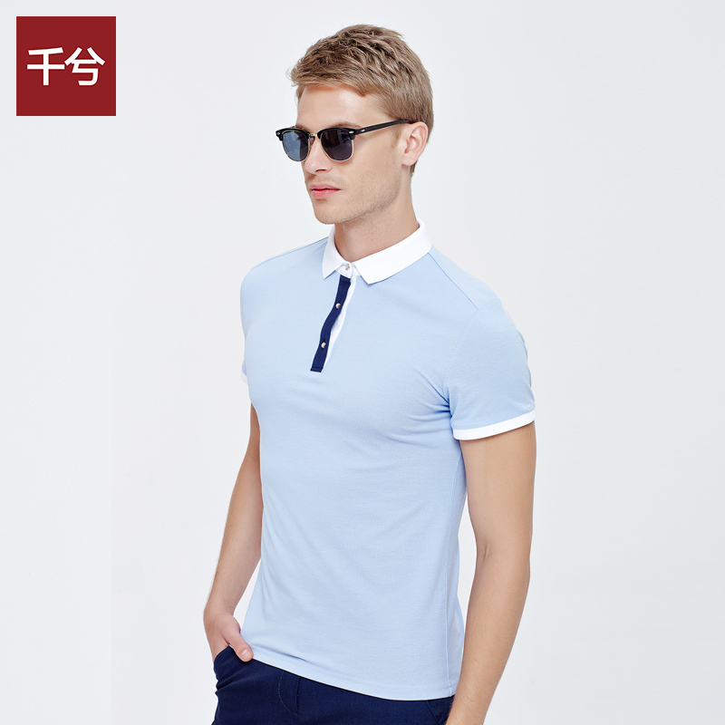 英伦polo衫男2015男士短袖t恤修身翻领体恤简约纯色保罗衫潮510105