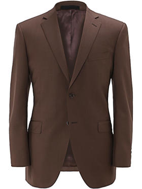 儒雅深咖色西装