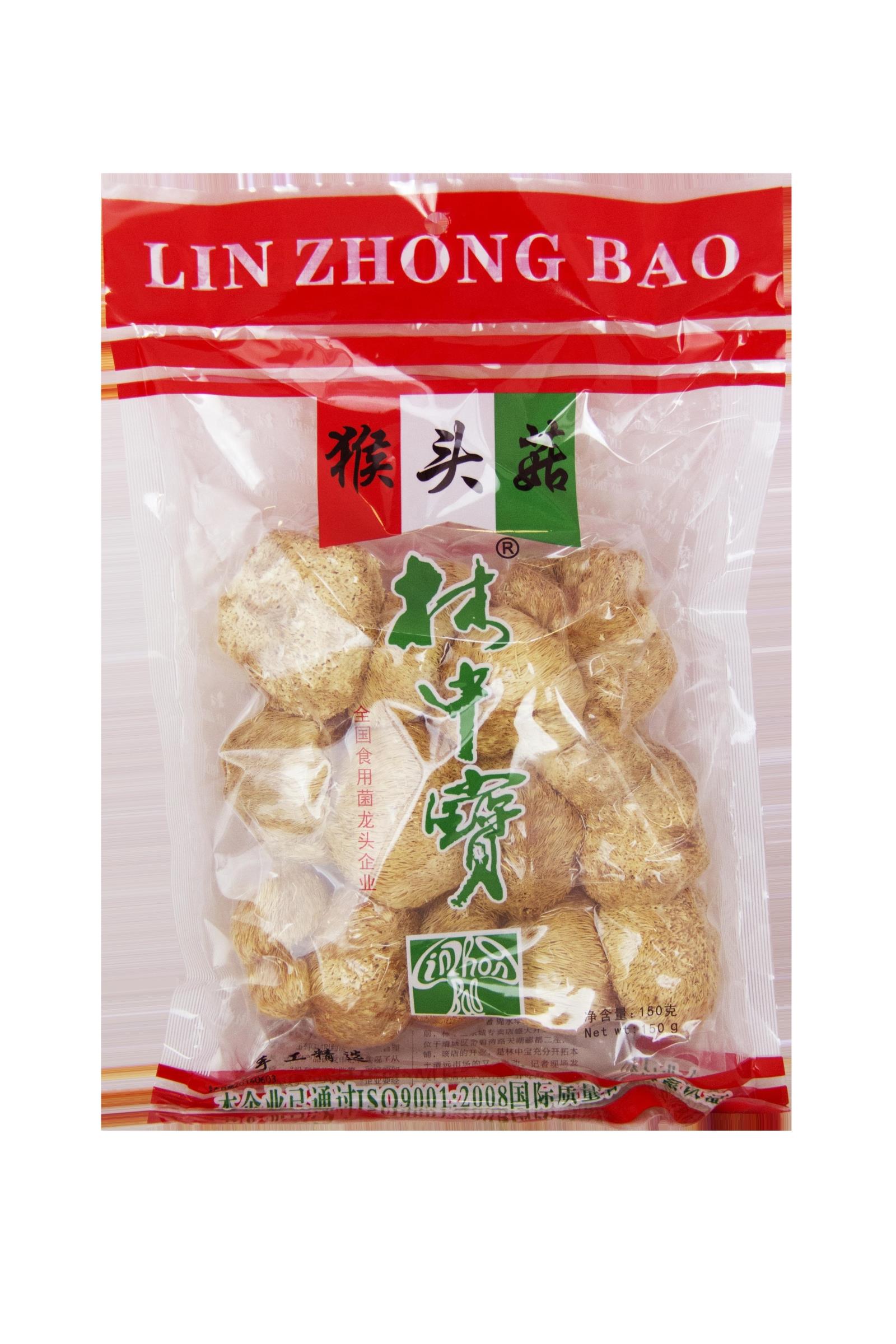 广东粤北特产林中宝大个养胃猴头菇蘑菇菌干货汤料红袋装150g