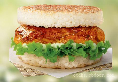 照烧鸡肉米汉堡