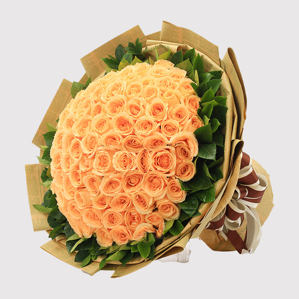 一生有你 99支香槟玫瑰