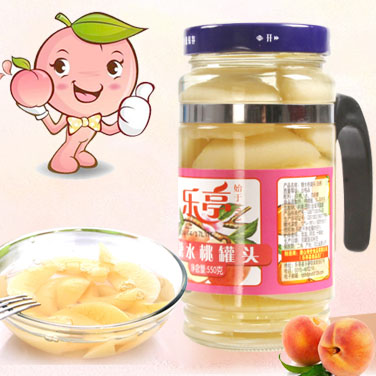 550g乐亭罐头新鲜水果白桃罐头特产厂家直销