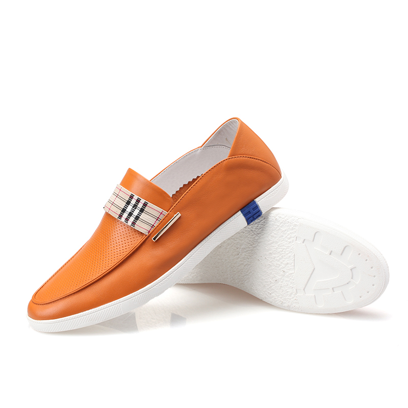 货号8555时尚男人帮一件代发 2015夏季新款男士休闲皮鞋真皮男鞋板鞋