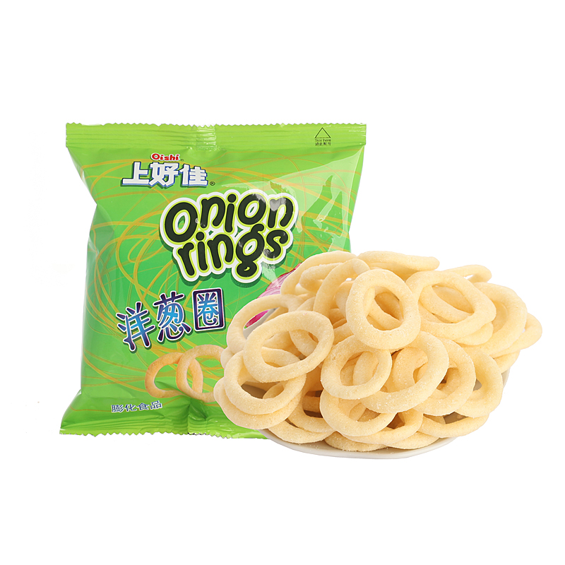 上好佳洋葱圈膨化办公室休闲小吃15g/袋80后经典怀旧零食品