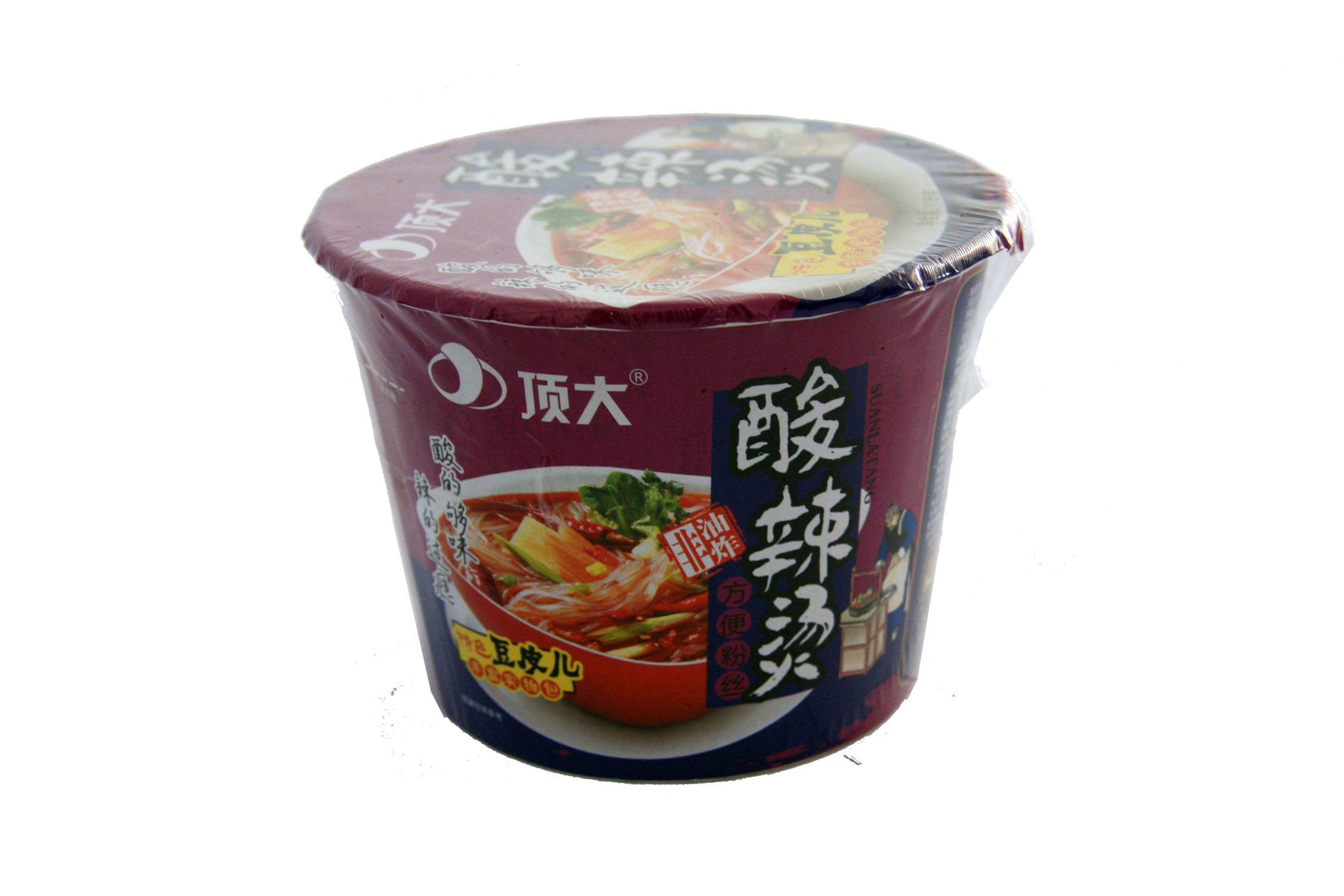 顶大105克桶装热汤面皮(酸辣)