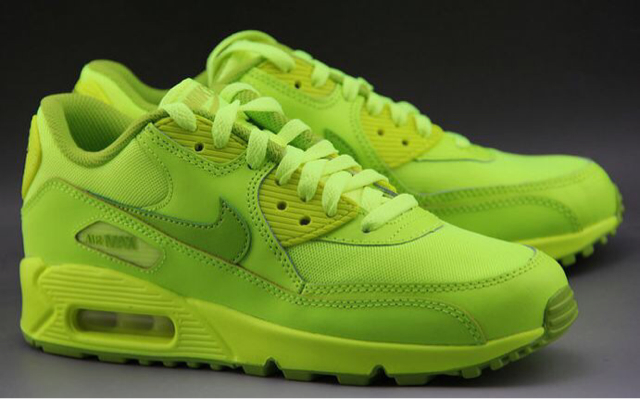 耐克max90 荧光绿 36-39