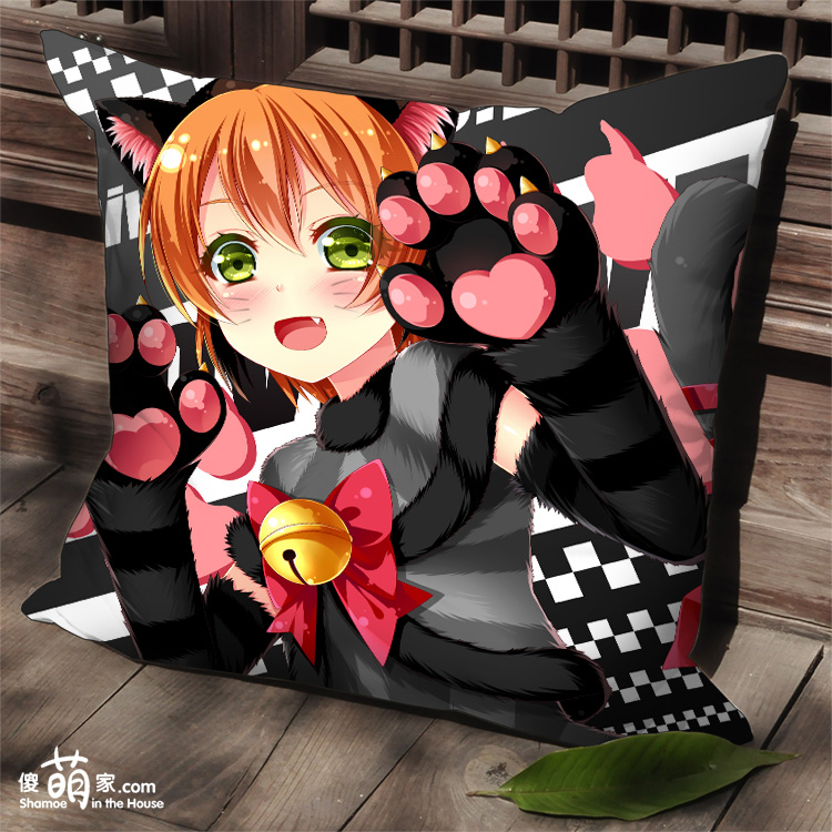 lovelive 星空凛 日本动漫 方枕抱枕 沙发坐垫 靠枕双面含枕芯