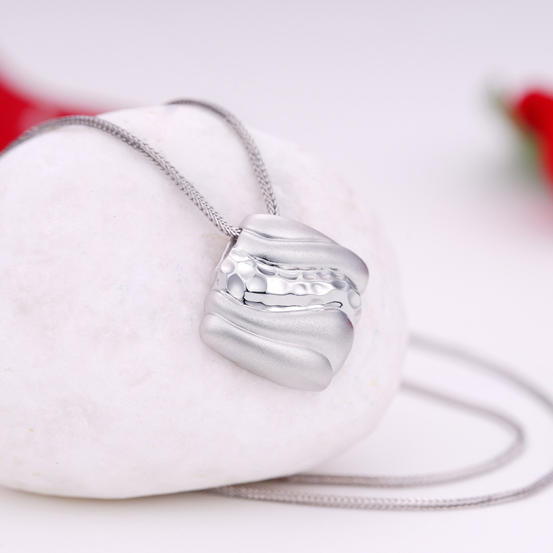 宝缘珠宝 邂逅s925银项链饰品 时尚吊坠女 刻字 送女友礼物