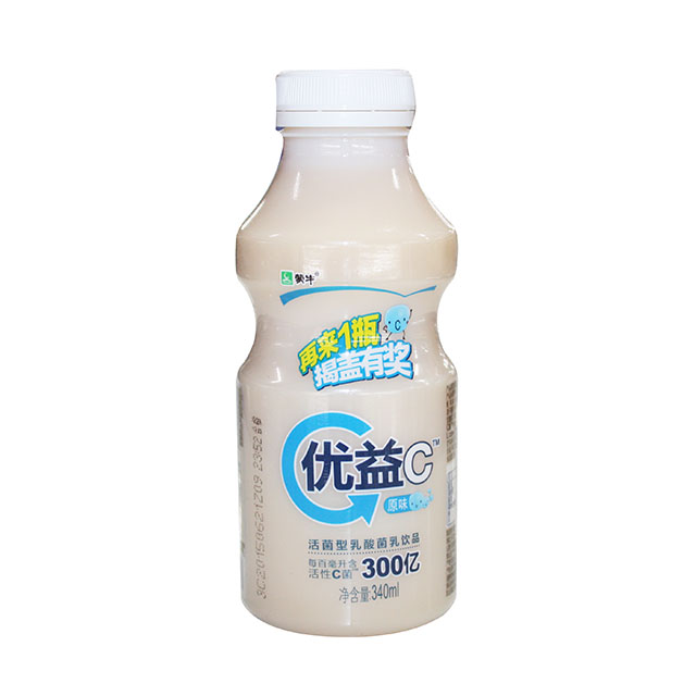 【食品】蒙牛优益c活菌性酸奶 340ml/瓶