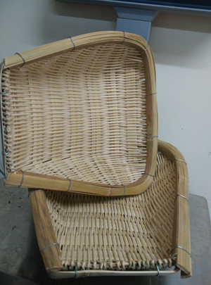 手工竹编小撮箕 尺寸:长230*宽230*深50【暂只配送昆明高新区】