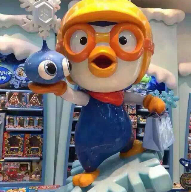 韩国卡通形象pororo全进口宝宝乳胶枕