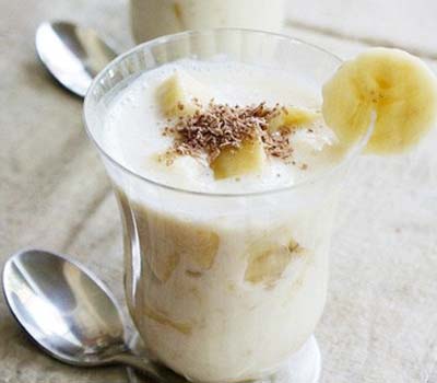 香蕉果肉酸奶