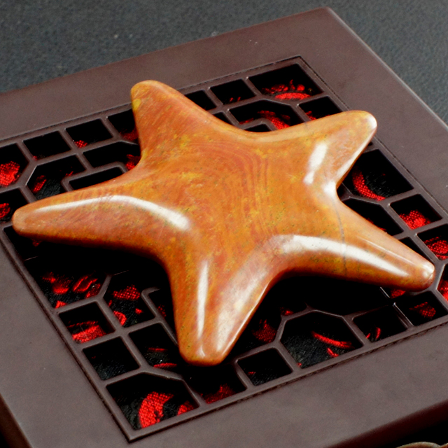 【收藏级】星星 珍传砭具 泗滨砭石 砭石刮痧板 砭术器具