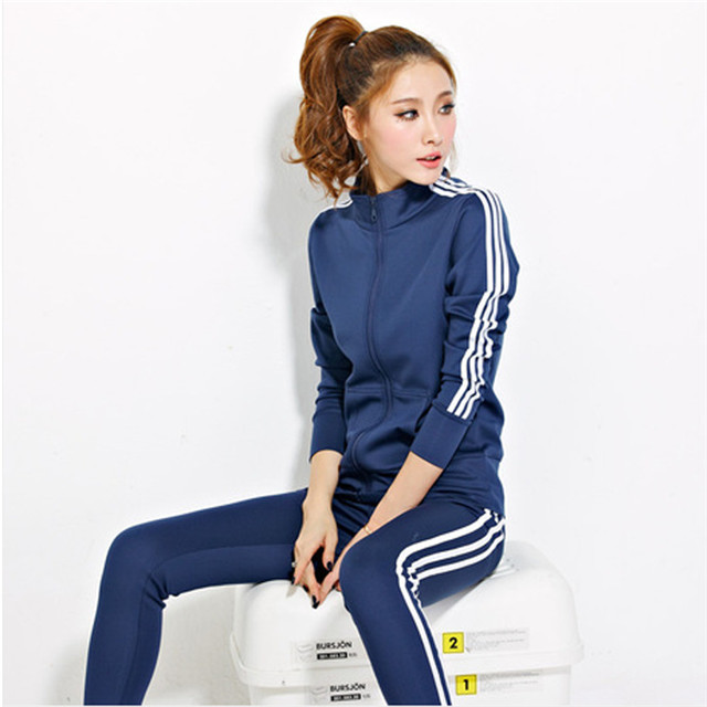 悍仕服饰 2015秋装新款运动服休闲套装女春秋大码时尚卫衣韩版女装