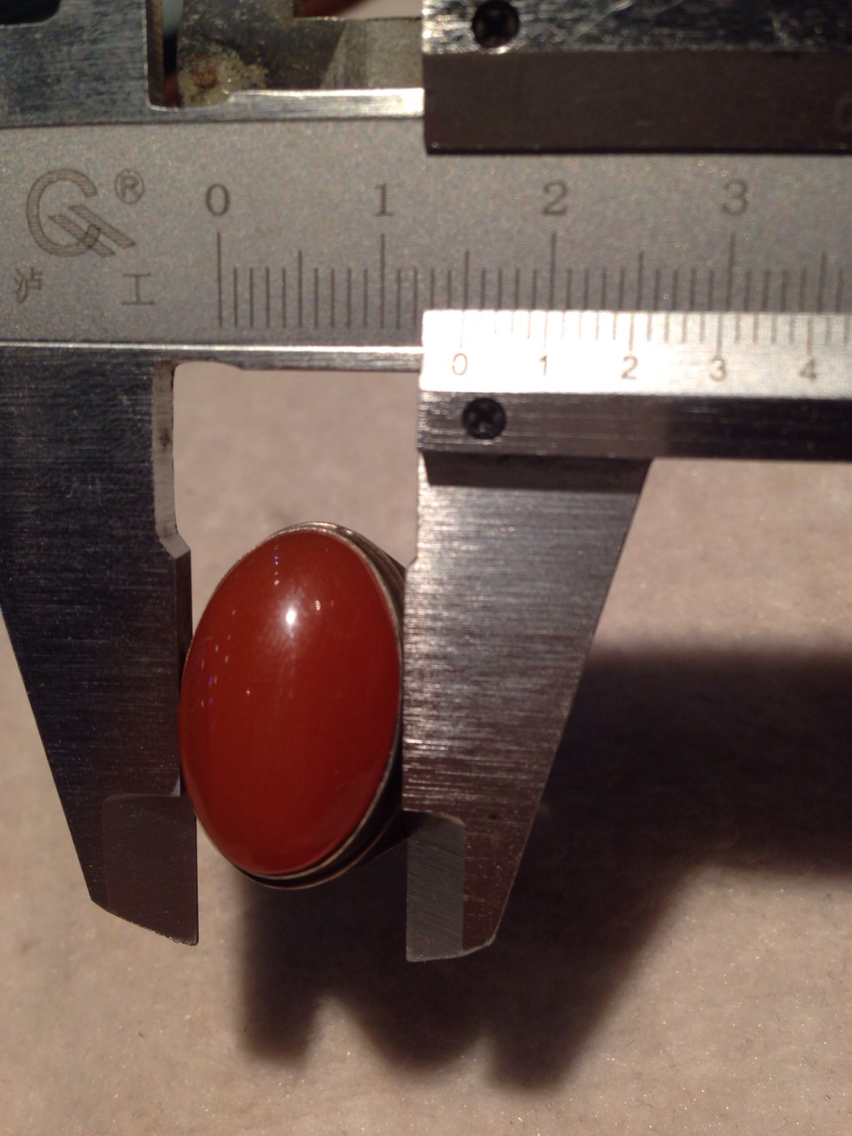 保山满肉 南红 男士戒面