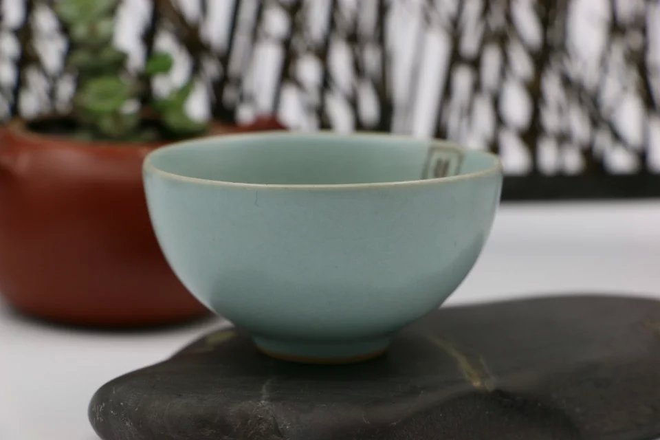 品茗杯|单杯|口杯|镜清汝窑四喜杯6入