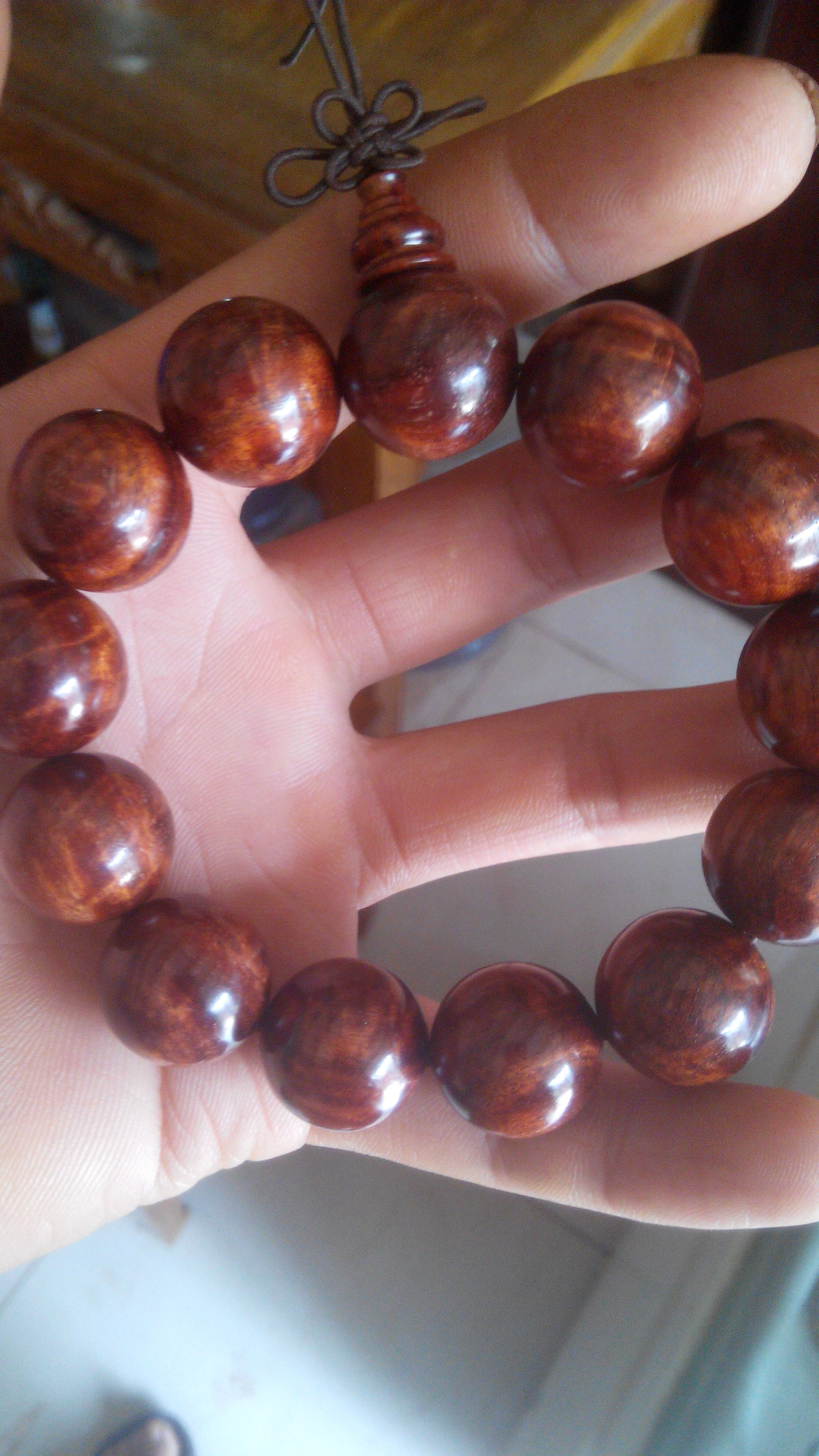 雪檀1.8水波手串