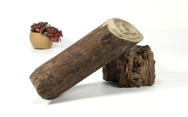 精品虫花楠木摆件 附林业局鉴定证书