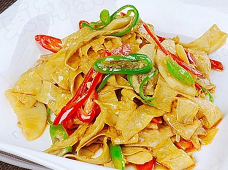 尖椒豆皮盖饭(含送餐费2元) - 潘师傅中式营养快餐万达店