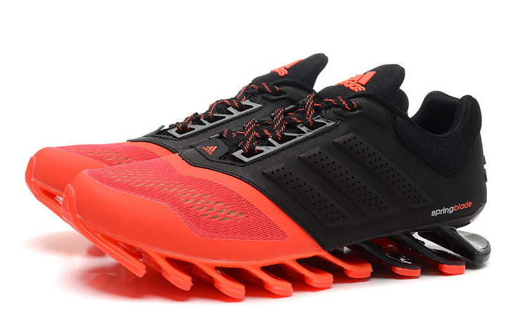 阿迪达斯男鞋 刀锋战士4代黑/橘红跑步鞋男款夏季透气运动鞋