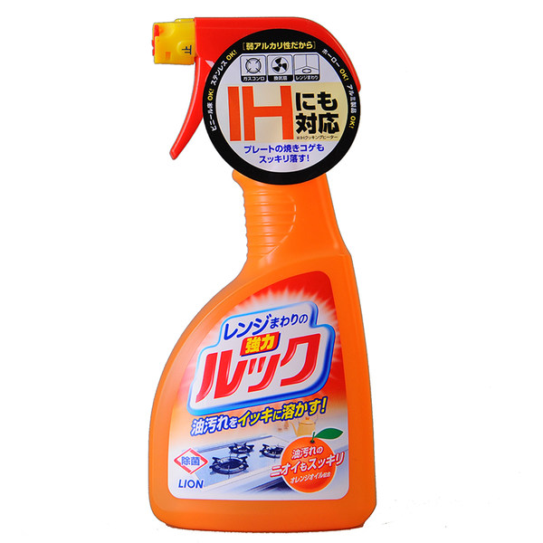 日本原装狮王lion强力泡沫型厨房油污清洁剂400ml*分解顽固油污垢
