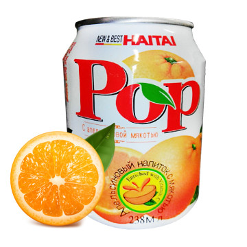 海太pop橙果肉果汁饮料
