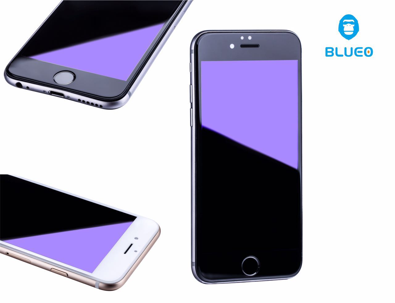 蓝橙0.18mm超薄强韧性抗蓝光钢化玻璃膜