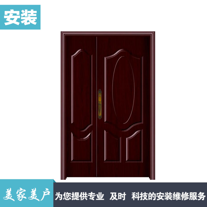 pvc房门强化门上门安装服务 局部装修单项安装 房门上门施工安装