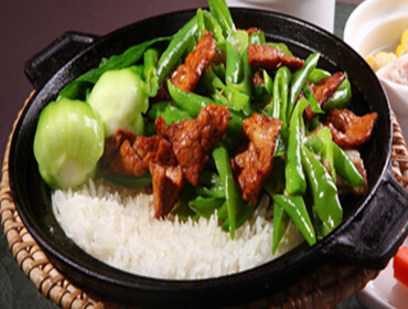 农家小炒肉煲 - 味美家煲仔饭