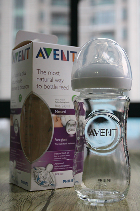 avent新安怡自然原生宽口径防胀气玻璃奶瓶 240ml