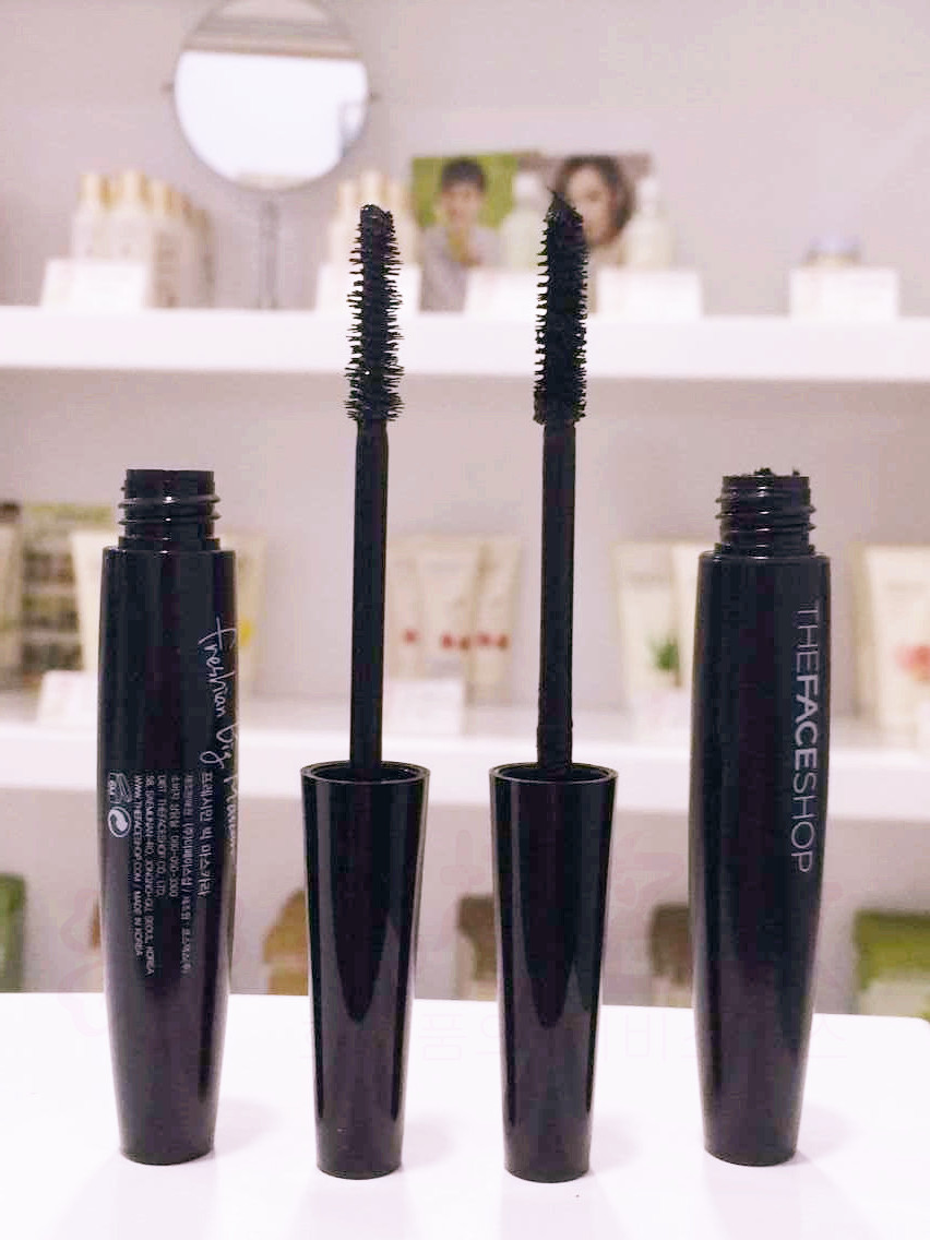 韩国原装正品 the face shop 菲诗小铺黑杆大肚睫毛膏 01#纤长02#浓密