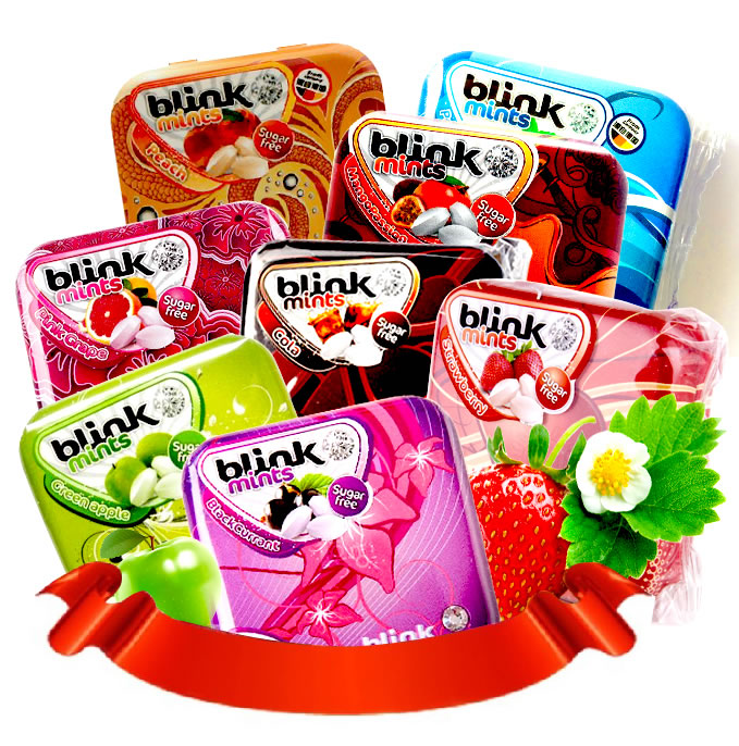 德国进口blink 冰力克无糖含片果粉压片糖 8种口味